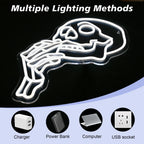 Skull 5V USB LED Neon Sign - Budget Friendly