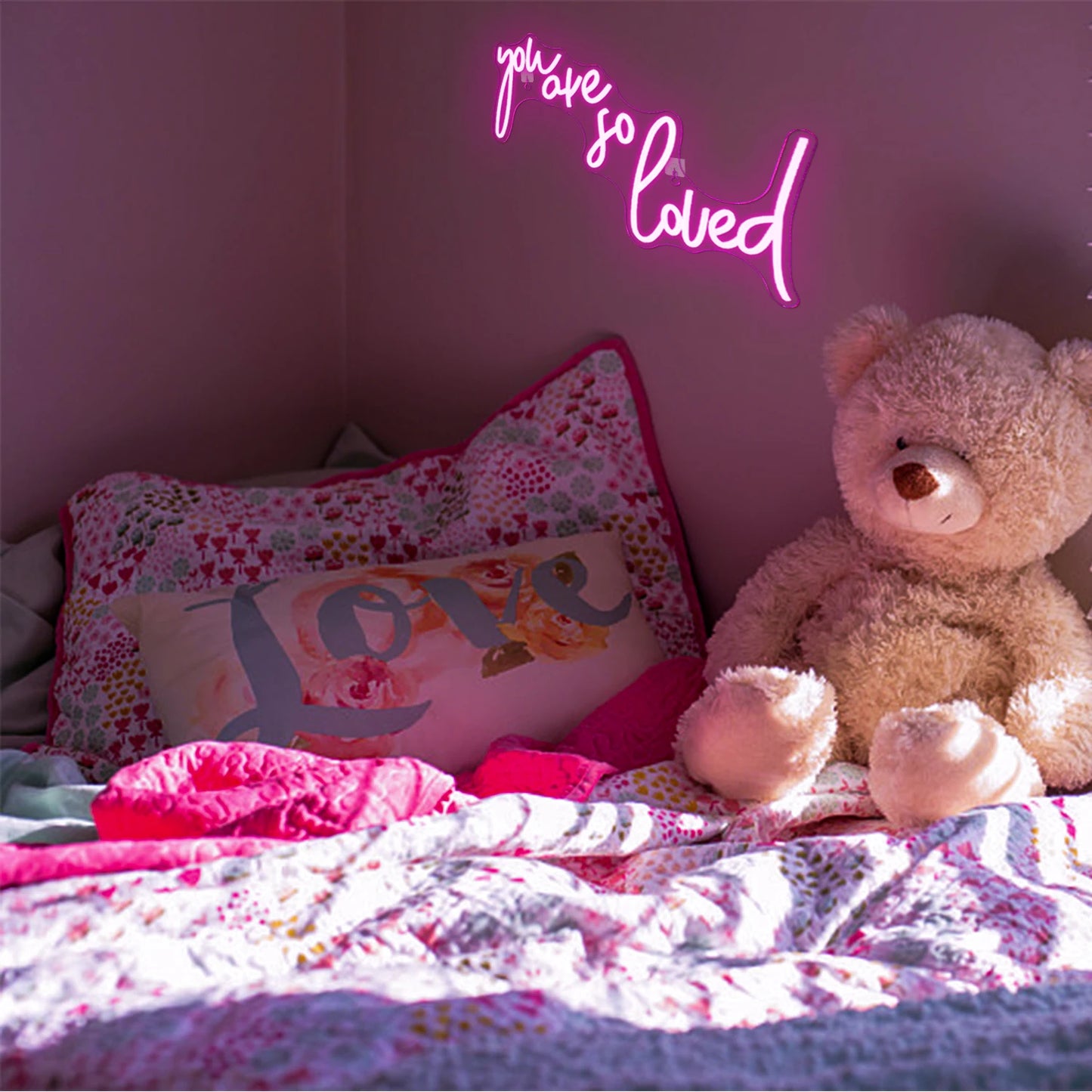 Você É Muito Amado Letreiro de LED USB 5V - Econômico