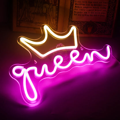 Letreiro de LED Queen 5V USB - Econômico