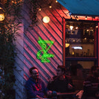 Open Cocktail Glass 5V USB LED Neon Sign - Budget Friendly