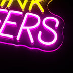 Eat Drink Cheers 5V USB LED Neon Sign - Budget Friendly