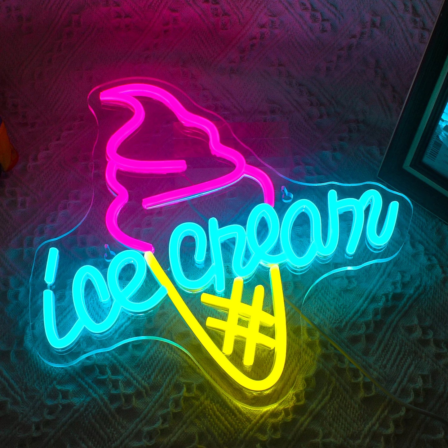 Ice Cream 5V USB LED Neon Sign - Budget Friendly