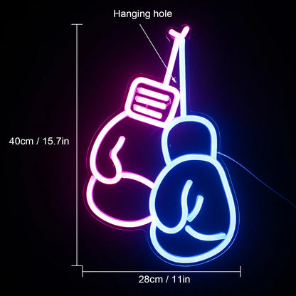 Luva de Boxe 5V Placa de LED - Econômica