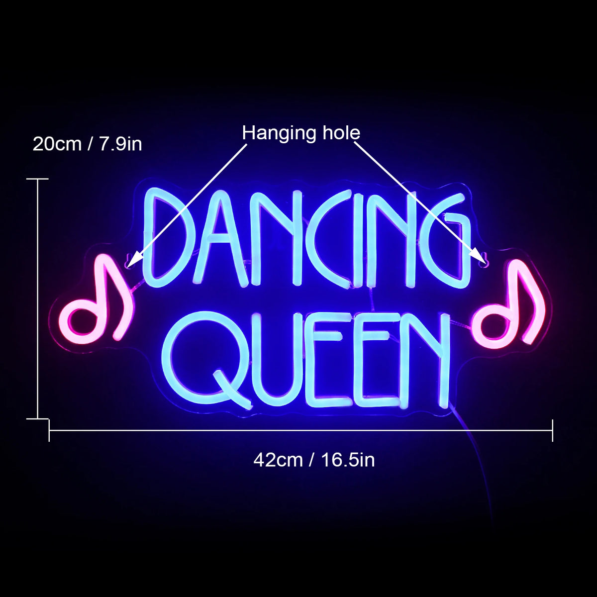 Dancing Queen 5V USB LED Neon Sign - Budget Friendly
