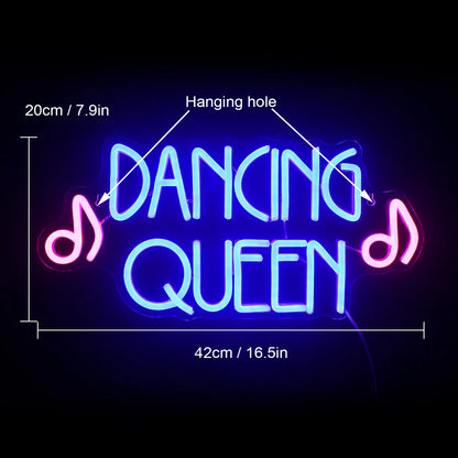 Letreiro de LED Dancing Queen 5V USB - Econômico