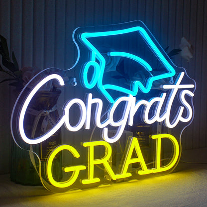 Congrats Grad 5V USB LED Neon Sign - Budget Friendly