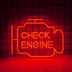 Letreiro de LED USB 5V "Check Engine" - Econômico