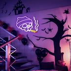 Caveira – letreiro de néon LED (5 V USB)