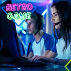 RETRO GAME – Triângulo – letreiro de néon LED (5 V USB)