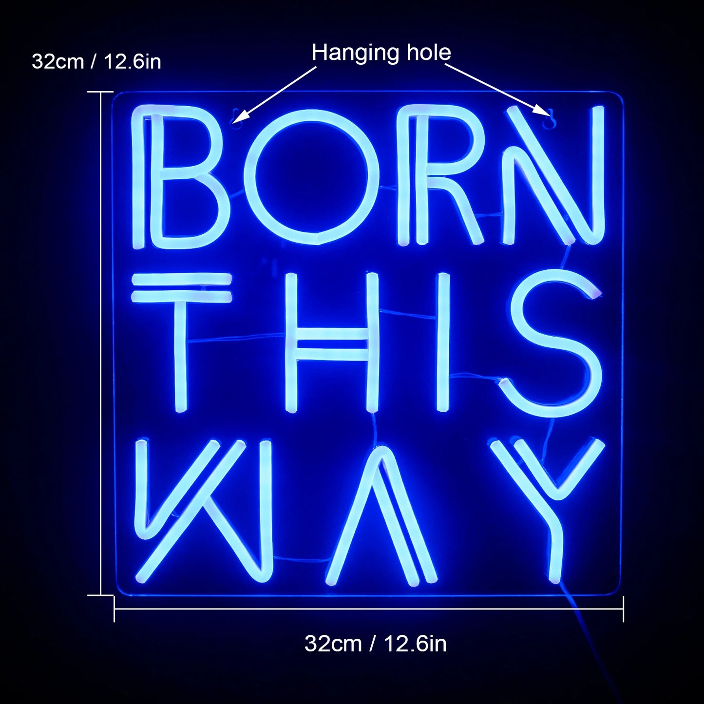 Born This Way Letreiro de LED USB 5V - Econômico