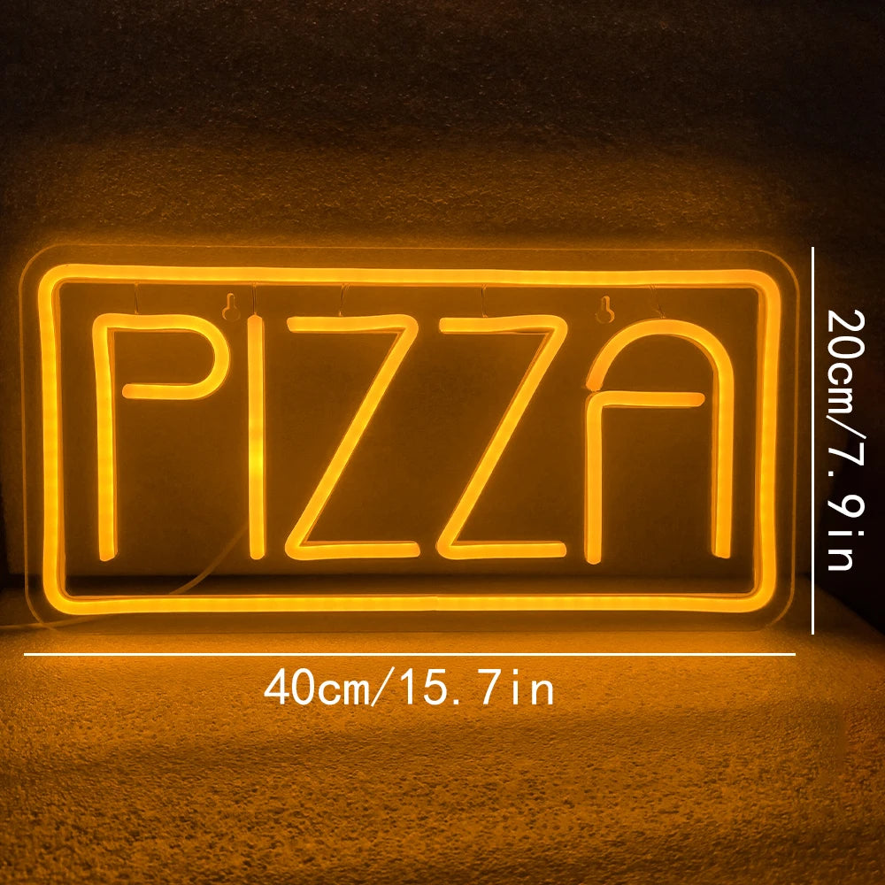 Letreiro de LED USB 5V PIZZA - Econômico