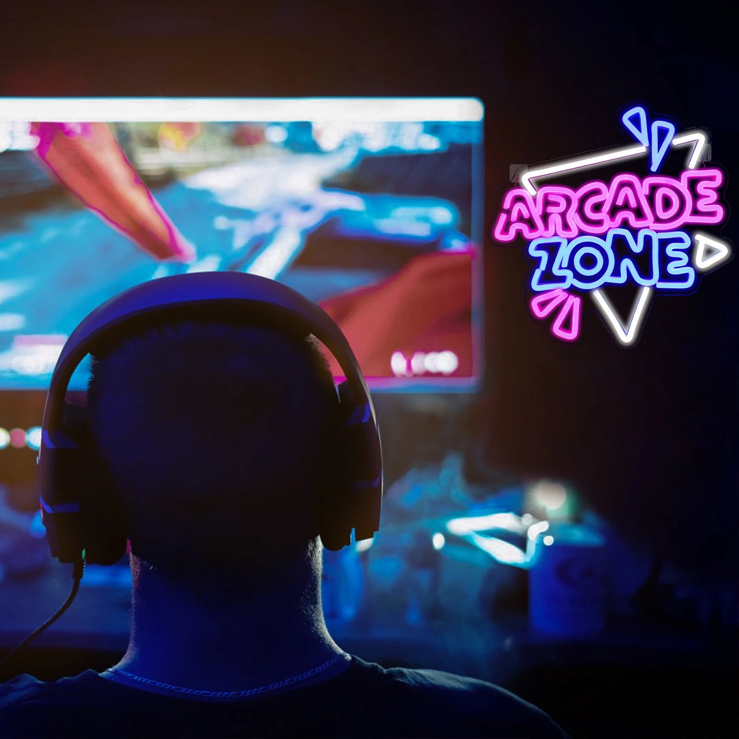 Arcade Zone 5V USB Letreiro de LED - Econômico