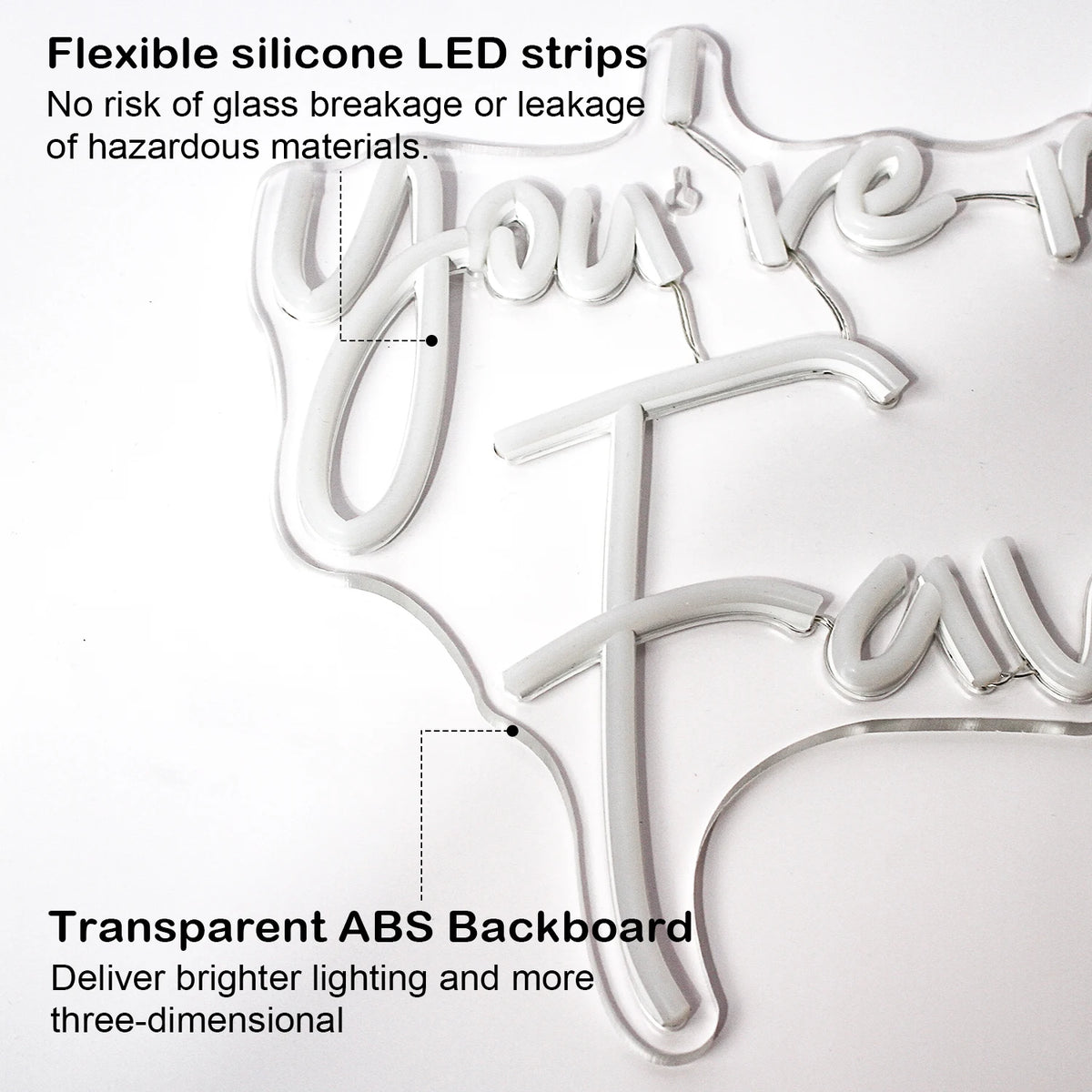 You're My Favourite – letreiro de néon LED (5 V USB)