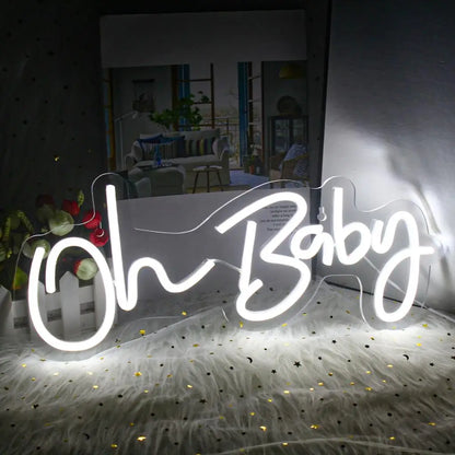 Oh Baby Letreiro de LED USB 5V - Econômico