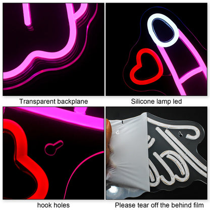 Gesture 5V USB LED Neon Sign - Budget Friendly
