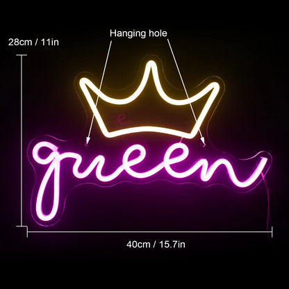 Letreiro de LED Queen 5V USB - Econômico