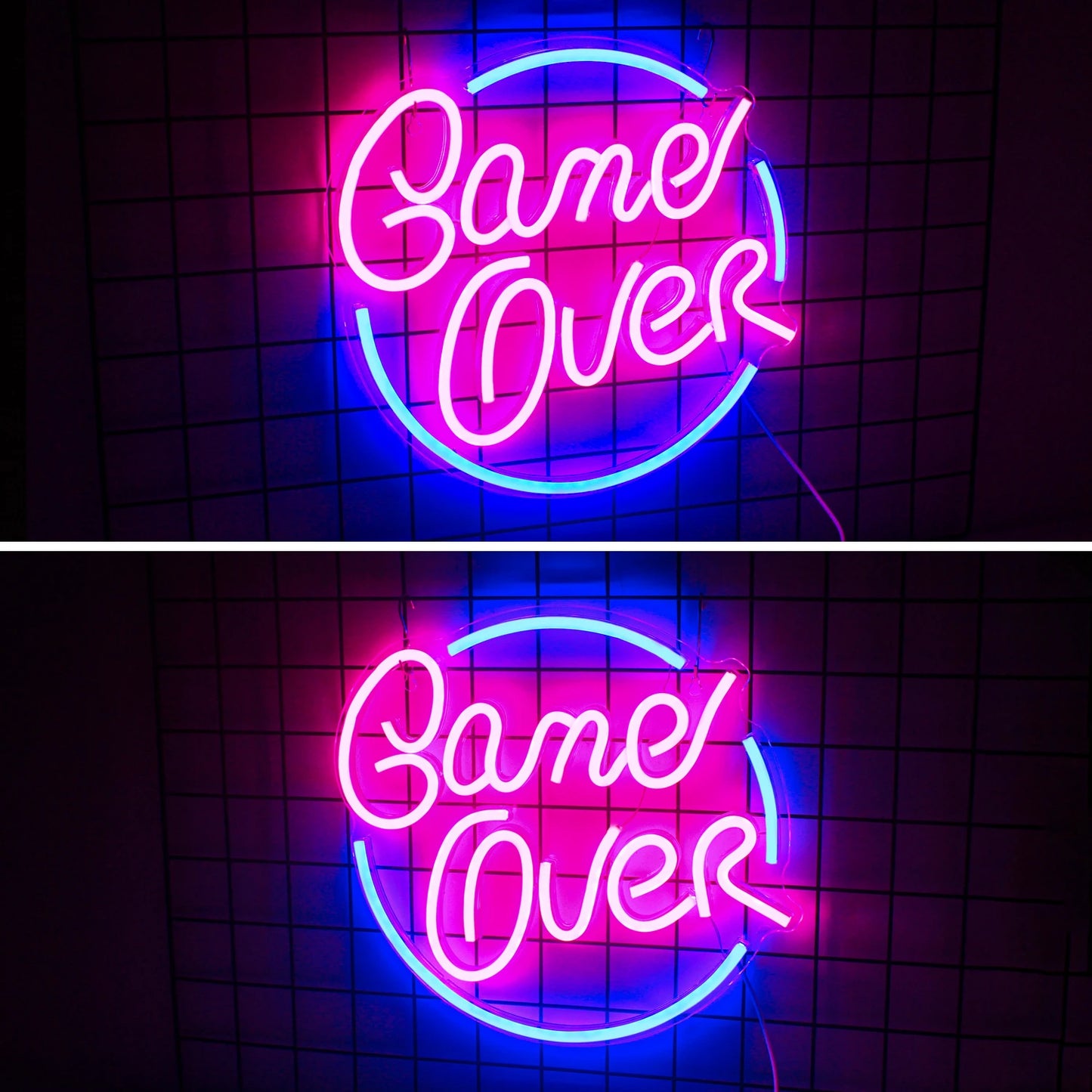 Letreiro de LED "Game Over" 5V USB - Econômico