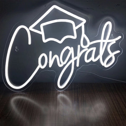 Congrats 5V USB LED Neon Sign - Budget Friendly