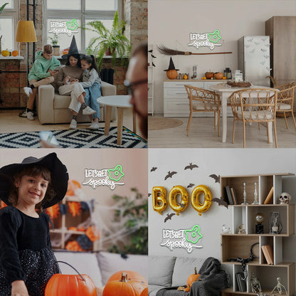 Let's Get Spooky Halloween 5V USB LED Neon Sign - Budget Friendly