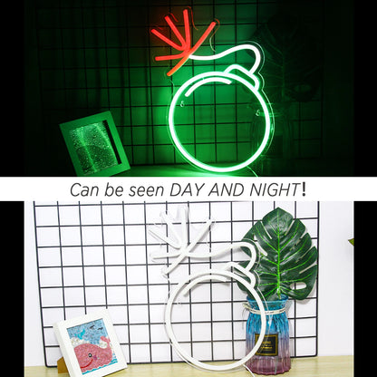 Letreiro de LED Verde 5V USB - Econômico