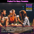 Good Food Good Mood – reclame luminoso em néon LED (5 V USB)