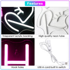 Lash Room 5V USB LED Neon Sign - Budget Friendly