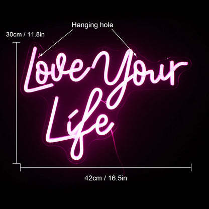 Ame Sua Vida 5V USB Letras de LED - Econômico