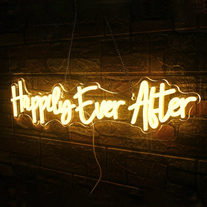 Happily Ever After 5V USB LED Neon Sign - Budget Friendly