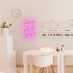 Nails Nails Nails – reclame luminoso em néon LED (5 V USB)