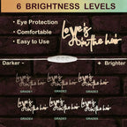 Love is in the hair – Tesoura integrada nas letras – reclame luminoso em néon LED (5 V USB)