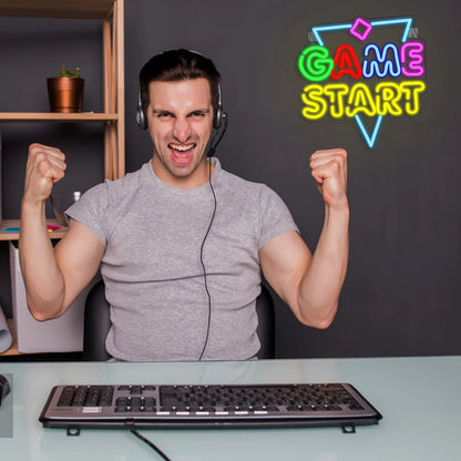 Game Start 5V USB LED Neon Sign - Budget Friendly
