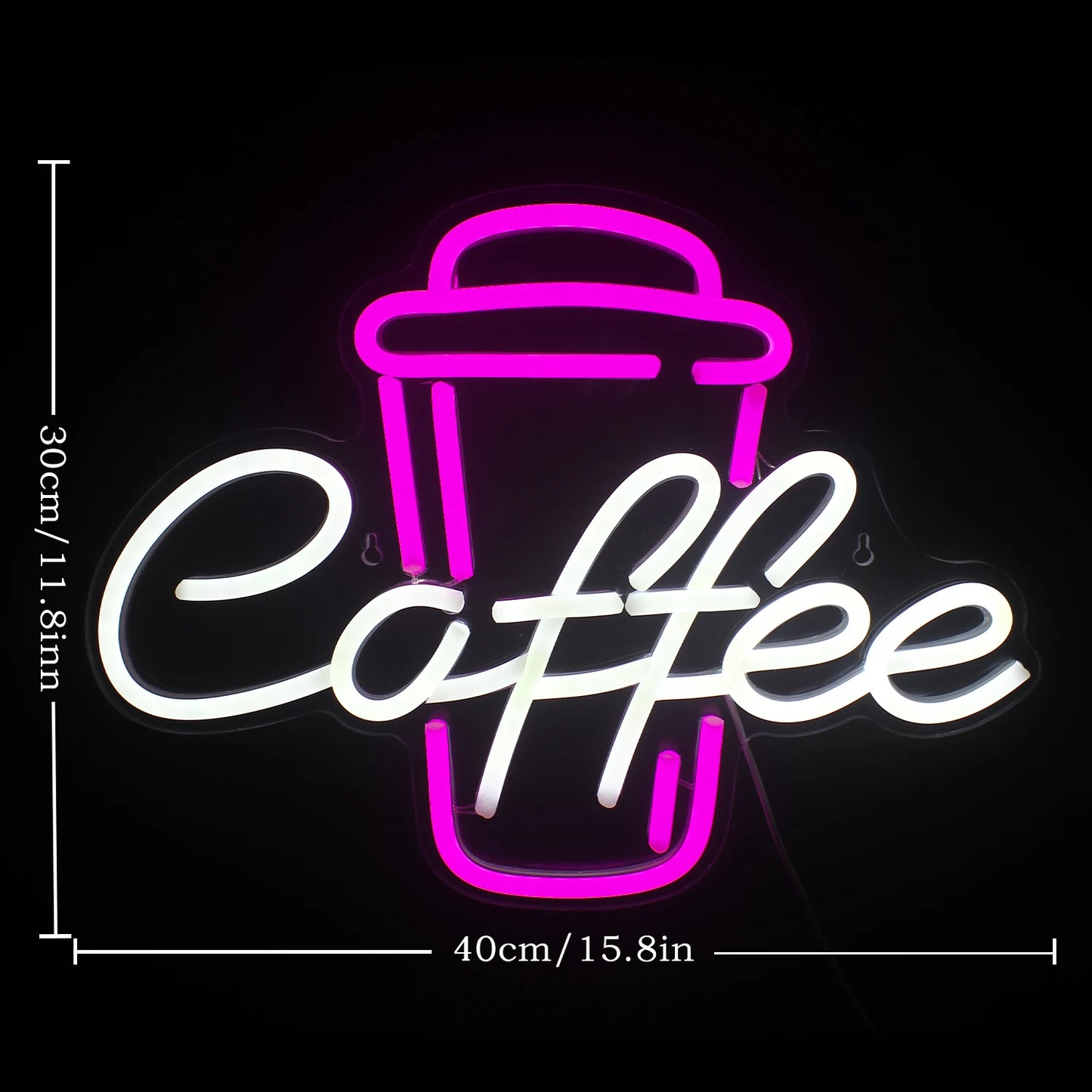 Letreiro de LED USB 5V de Café - Econômico