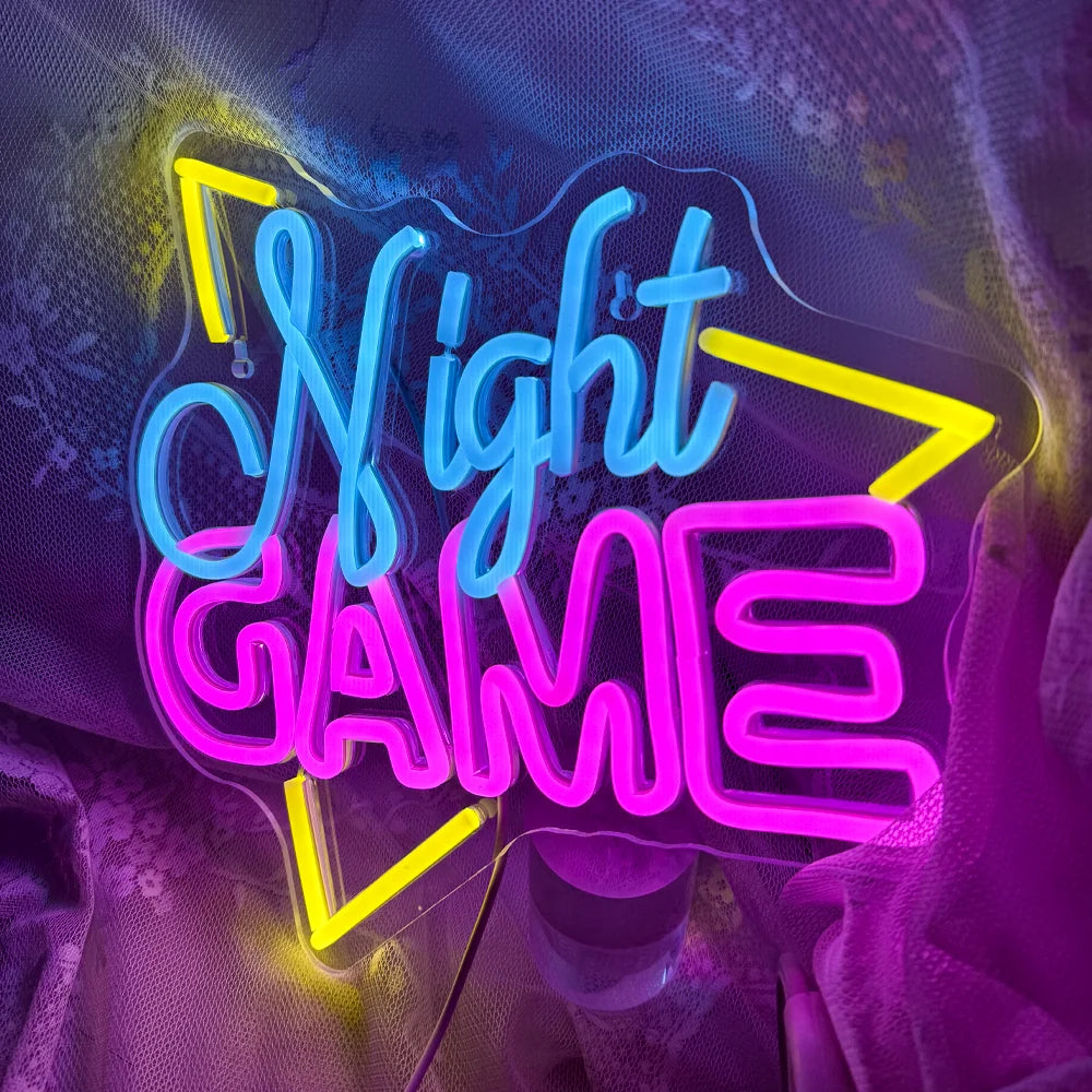 Game Night 5V USB LED Neon Sign - Budget Friendly
