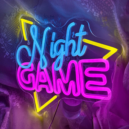 Game Night 5V USB LED Neon Sign - Budget Friendly