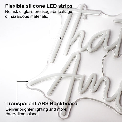That's Amore 5V USB LED Neon Sign - Budget Friendly