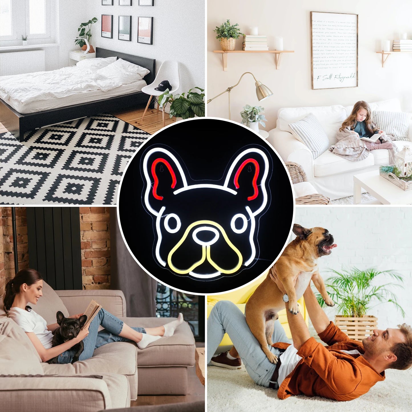 Letreiro de LED de Cachorrinho 5V USB - Econômico