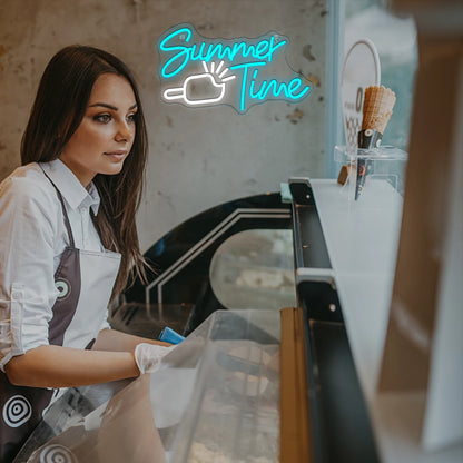 Summer Time Ice Cream 5V USB LED Neon Sign - Budget Friendly