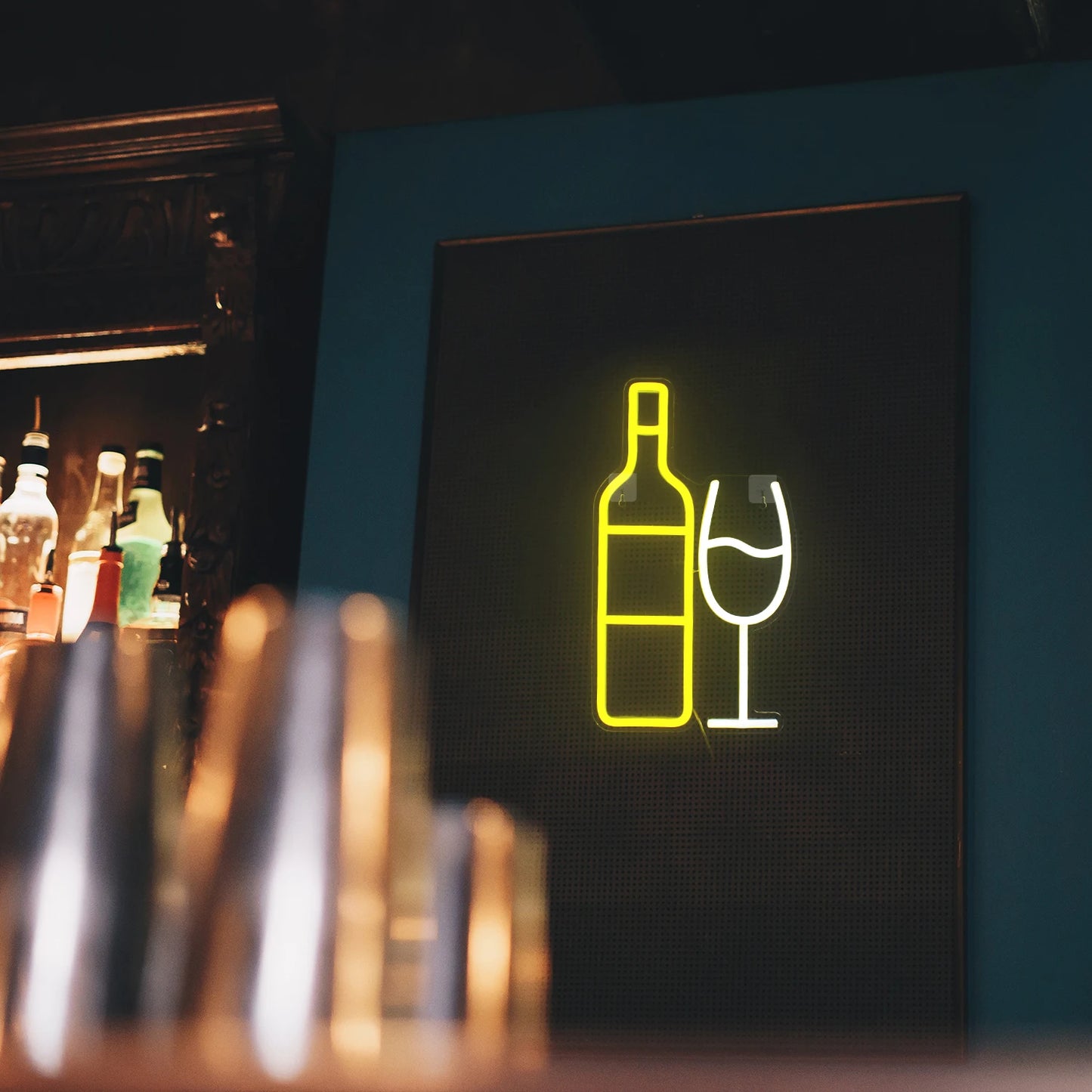 Champagne BAR 5V USB LED Neon Sign - Budget Friendly