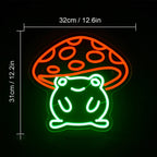 Rã adorável em estilo anime – letreiro de néon LED (5 V USB)