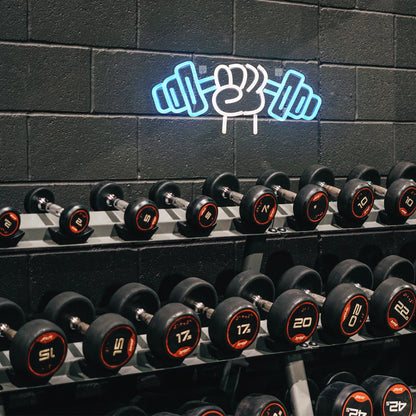 Barbell Weightlifting 5V USB LED Neon Sign - Budget Friendly