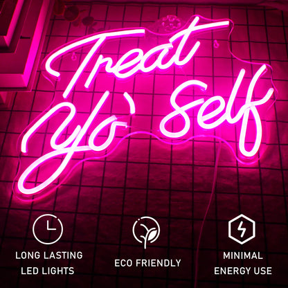 Letreiro de LED "Cuide de Si" 5V USB - Econômico