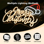 Letreiro de LED Natalino Quente 5V USB - Econômico