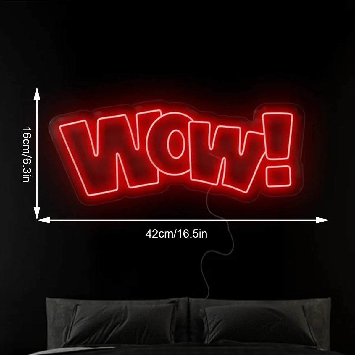 WOW Novo Letreiro de LED USB 5V - Econômico