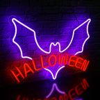 Halloween – Morcego – letreiro de néon LED (5 V USB)