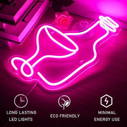 Taça de Vinho Placa de LED 5V USB - Econômico