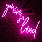 You Are So Loved – letreiro de néon LED (5 V USB)