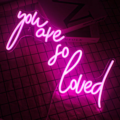 Você É Muito Amado Letreiro de LED USB 5V - Econômico