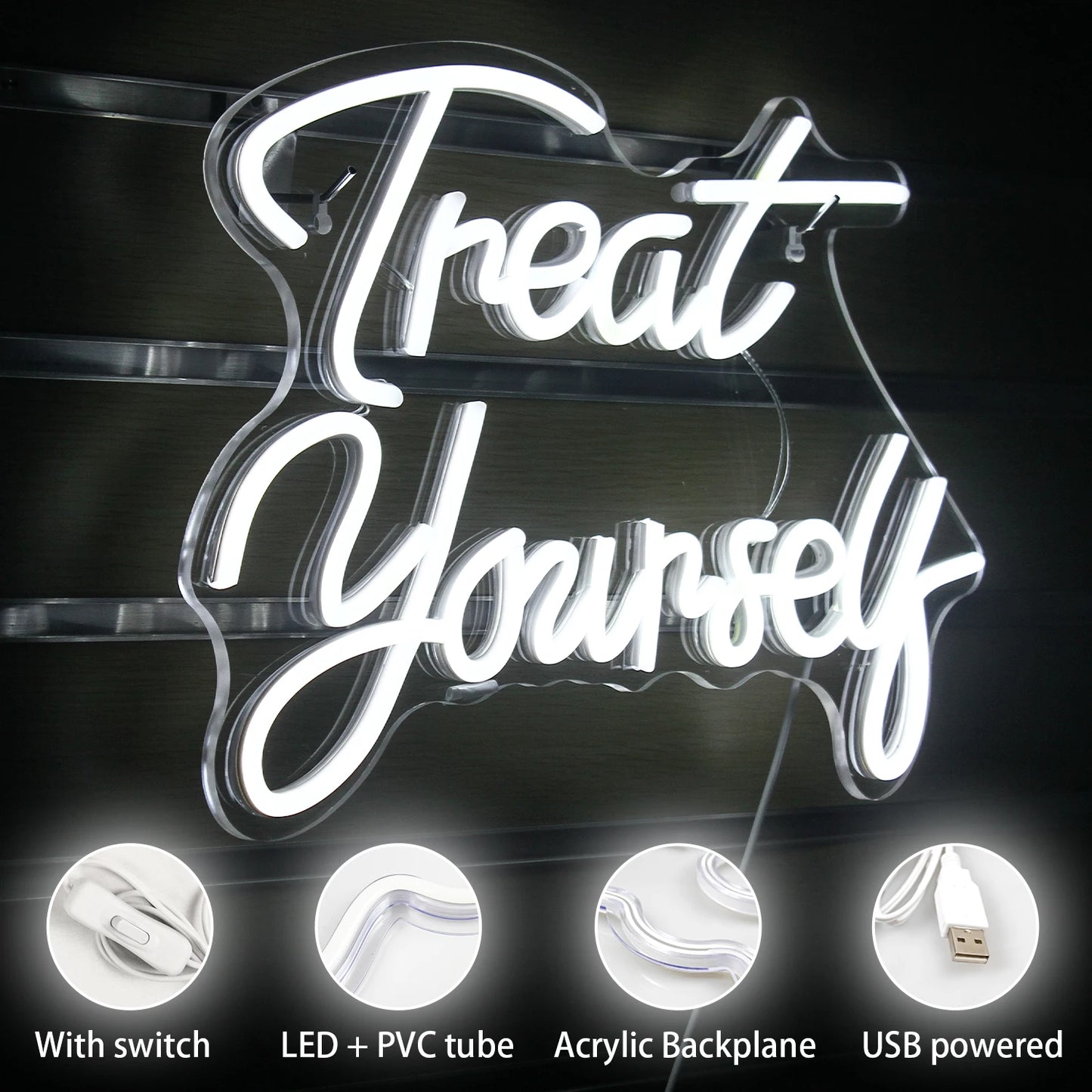 Mime-se Letreiro de LED USB 5V - Econômico