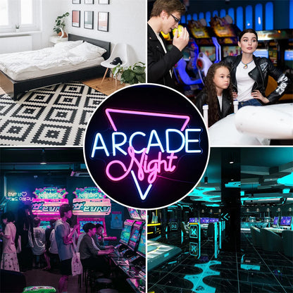 Letreiro de LED Arcade Night 5V USB - Econômico