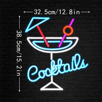 Placa de LED Cocktails 5V USB - Econômica